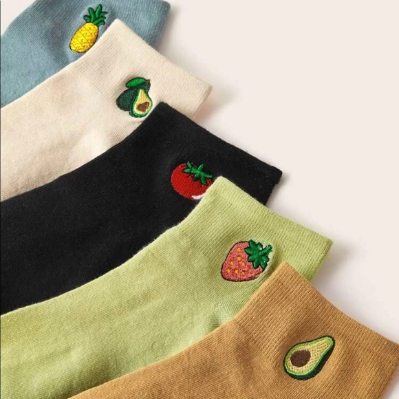 Shoes - New 5pc set fruit socks